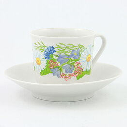 マルガレータ・リリエスコルド  Midsommarシリーズ  花のコーヒーカップ  (9cm)  1981年 (2)