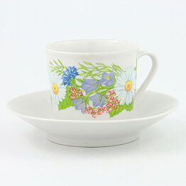 Margareta Lilliesköld (Midsommar 1981) Coffee Cup with Flower Decor 9 cm (3)