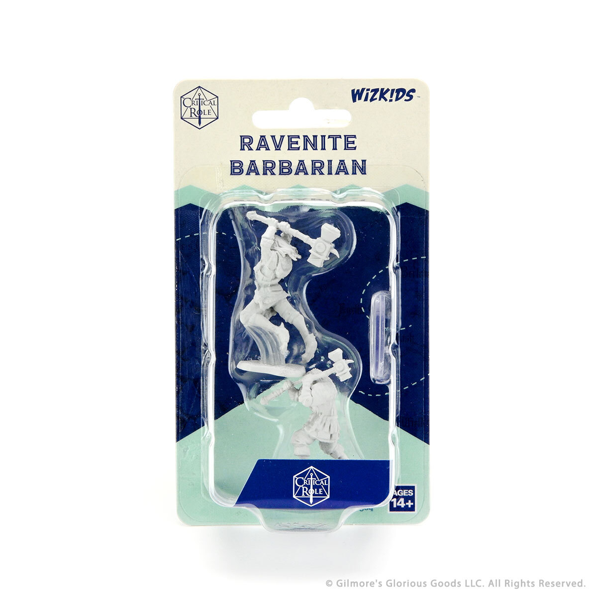 Critical Role Unpainted Miniatures: Ravenite Half-Dragon Barbarian Female