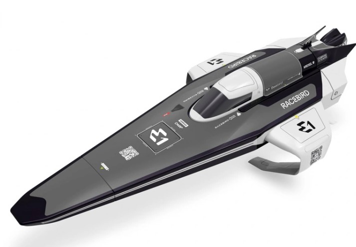 Racebird Lite E1 Hydrofoil 1/14 skala Elbåt RTR Vit