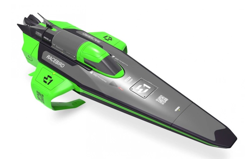 Racebird Lite E1 Hydrofoil 1/14 skala Elbåt RTR Grön