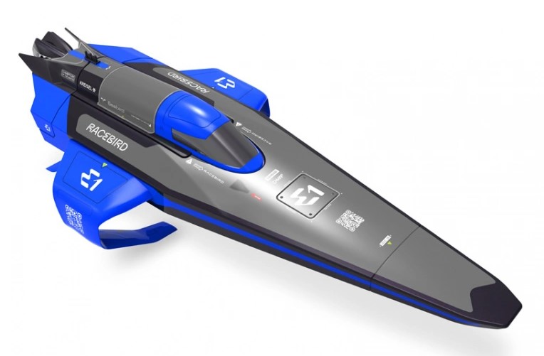 Racebird Lite E1 Hydrofoil 1/14 skala Elbåt RTR Blå