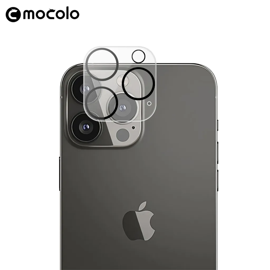 MOCOLO Linsskydd för iPhone 15 Pro / Pro Max - Svart Ram