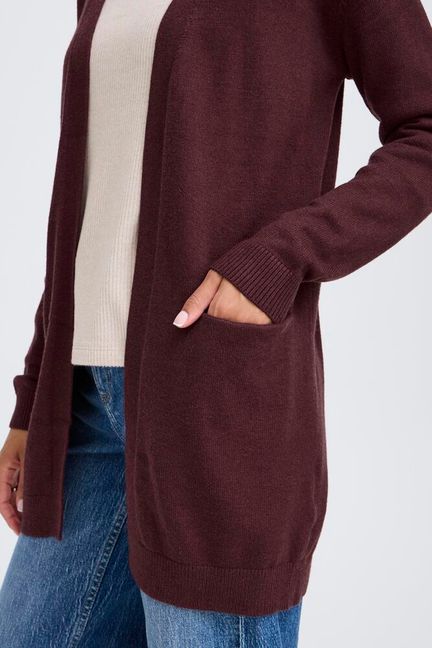 B Young  - Nonina Cardigan Vinröd - 6