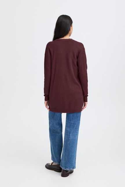 B Young  - Nonina Cardigan Vinröd - 5