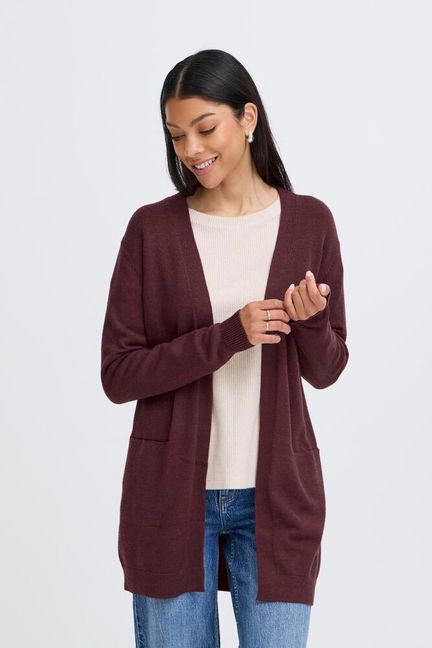 B Young  - Nonina Cardigan Vinröd
