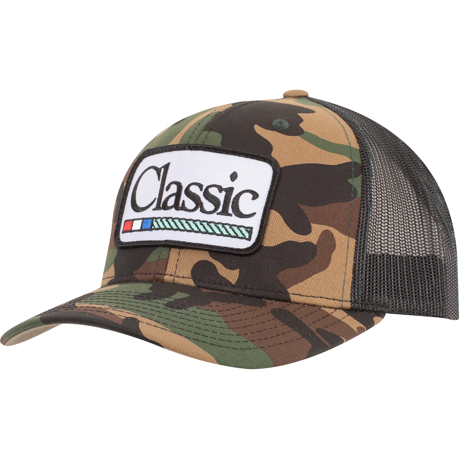 Trucker Snapback Cap, Embroidered Patch