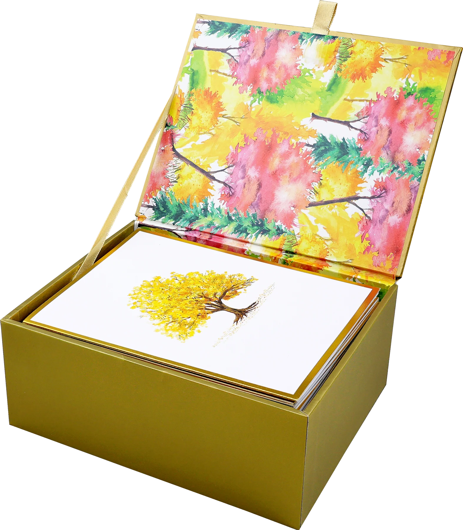 Watercolor Trees Premium Note Cards - 7