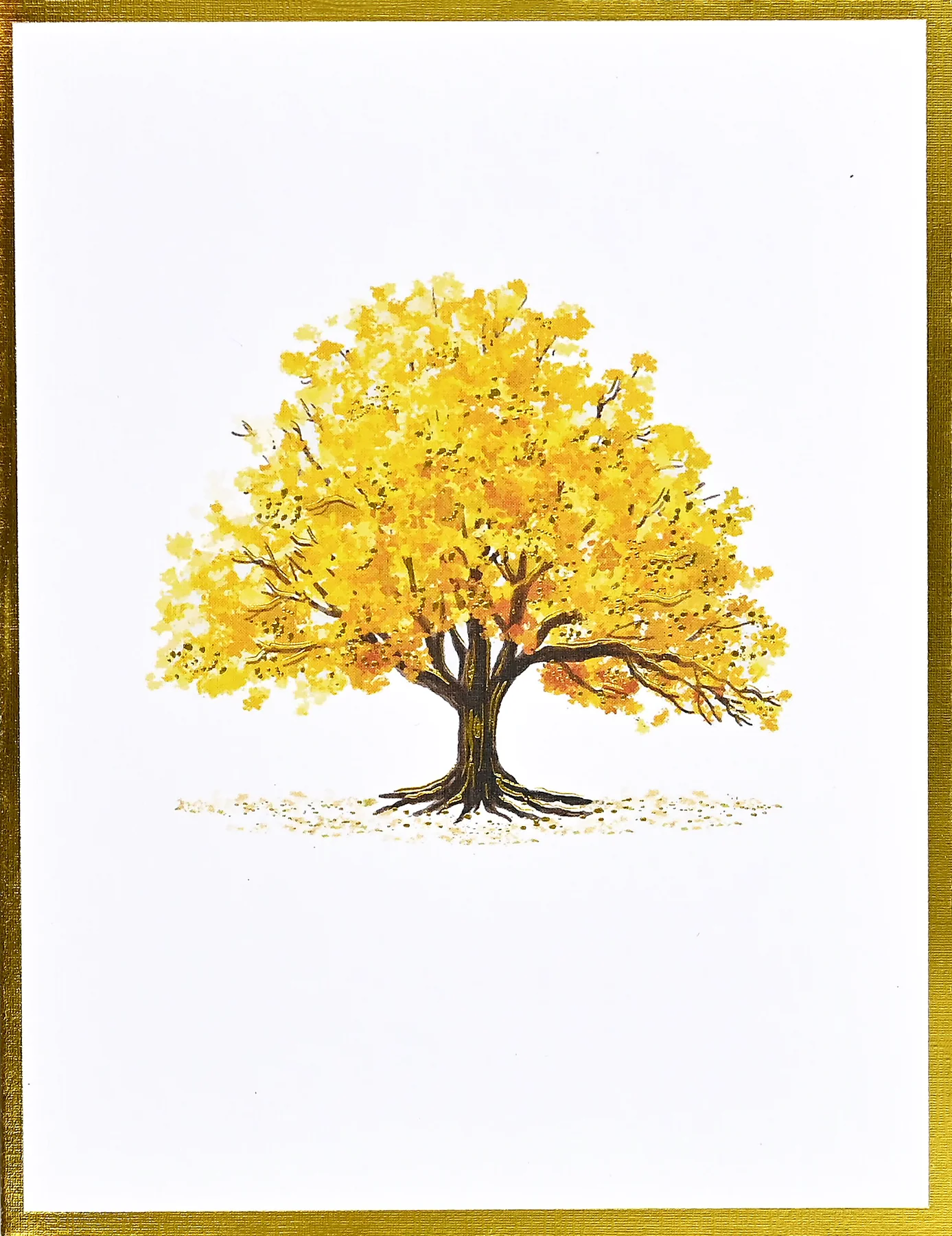 Watercolor Trees Premium Note Cards - 3