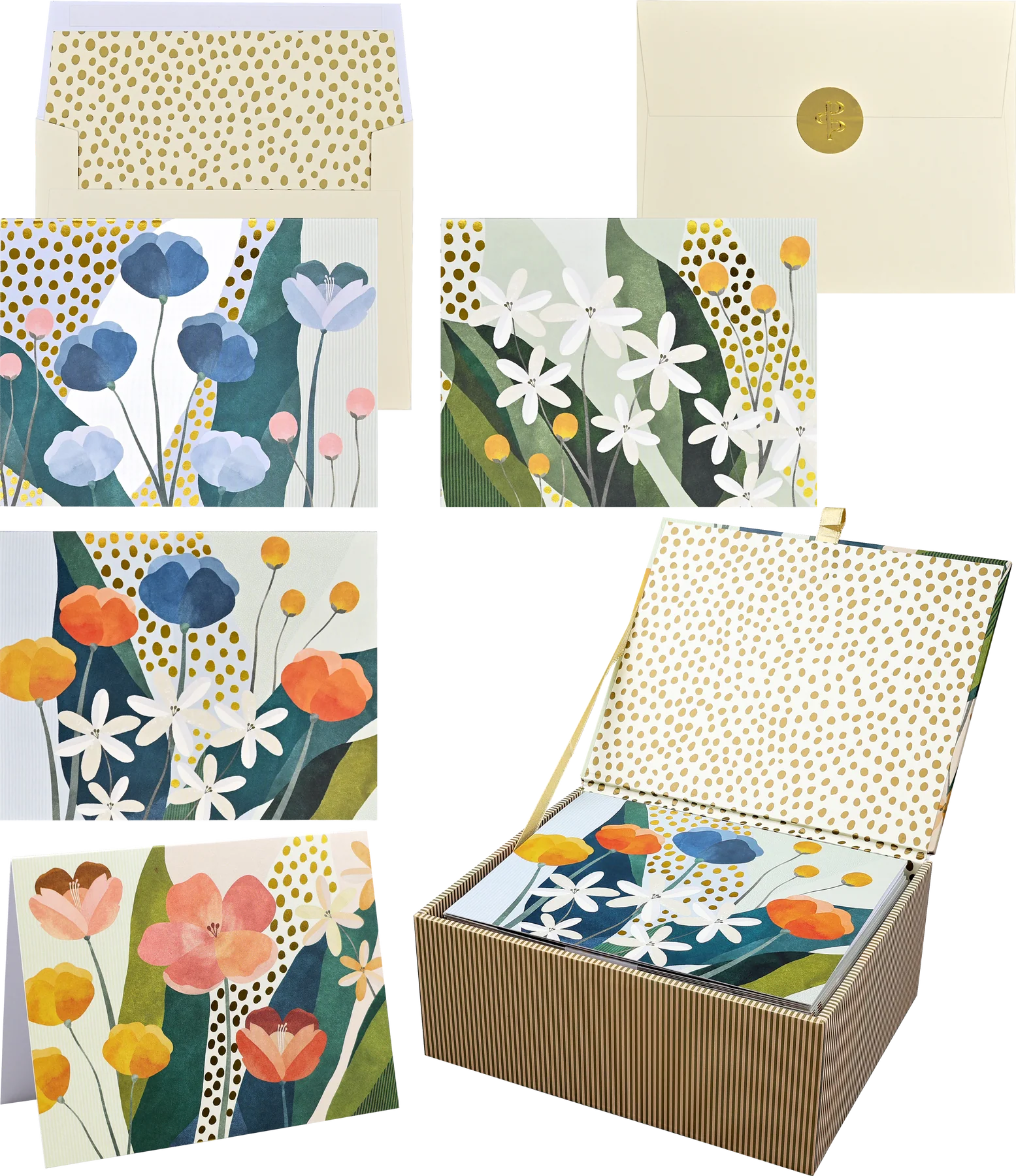 Floral Premium Note Cards
