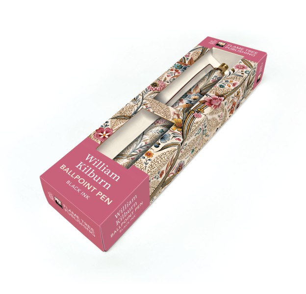 William Kilburn: Marble End Paper Boxed Decorative Ballpoint Pen - 2
