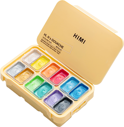 HIMI Twin Cup Gouache Set 12