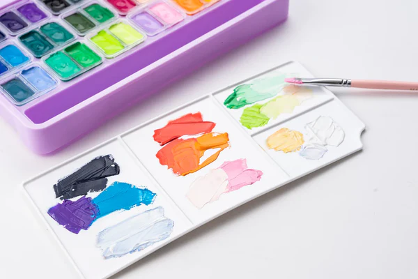 HIMI Twin Cup Gouache Set 36+3 Brushes Purple - 6