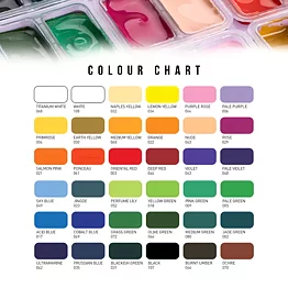 HIMI Twin Cup Gouache Set 36+3 Brushes Ice Blue