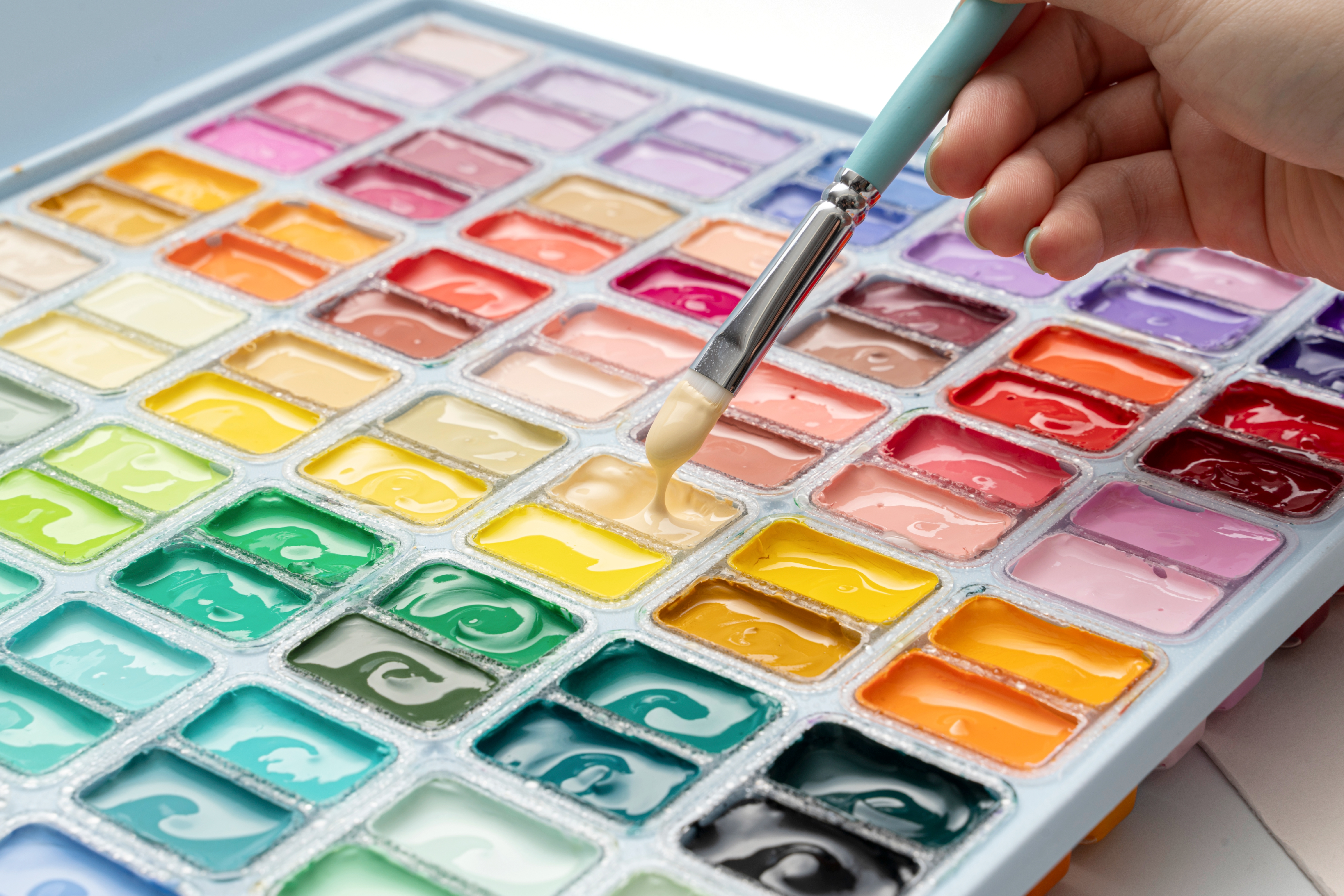 HIMI Twin Cup Gouache Set 112 Ice Blue - 2