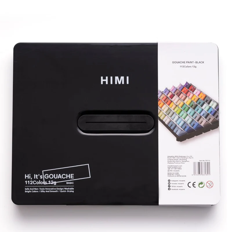 HIMI Twin Cup Gouache Set 112 Black
