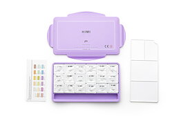 HIMI Jelly Cup Gouache Set 18+3 Brushes Purple Case Pastel Edition