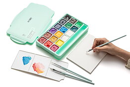 HIMI Jelly Cup Gouache Set 18 Green