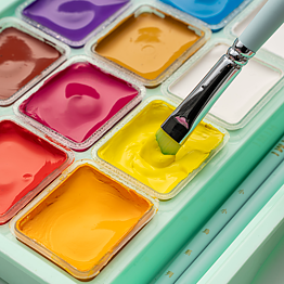HIMI Jelly Cup Gouache Set 18+3 Brushes Green