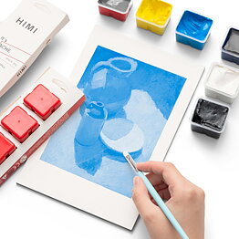 HIMI Jelly Cup Gouache Refill 4-Pack Ultramarine
