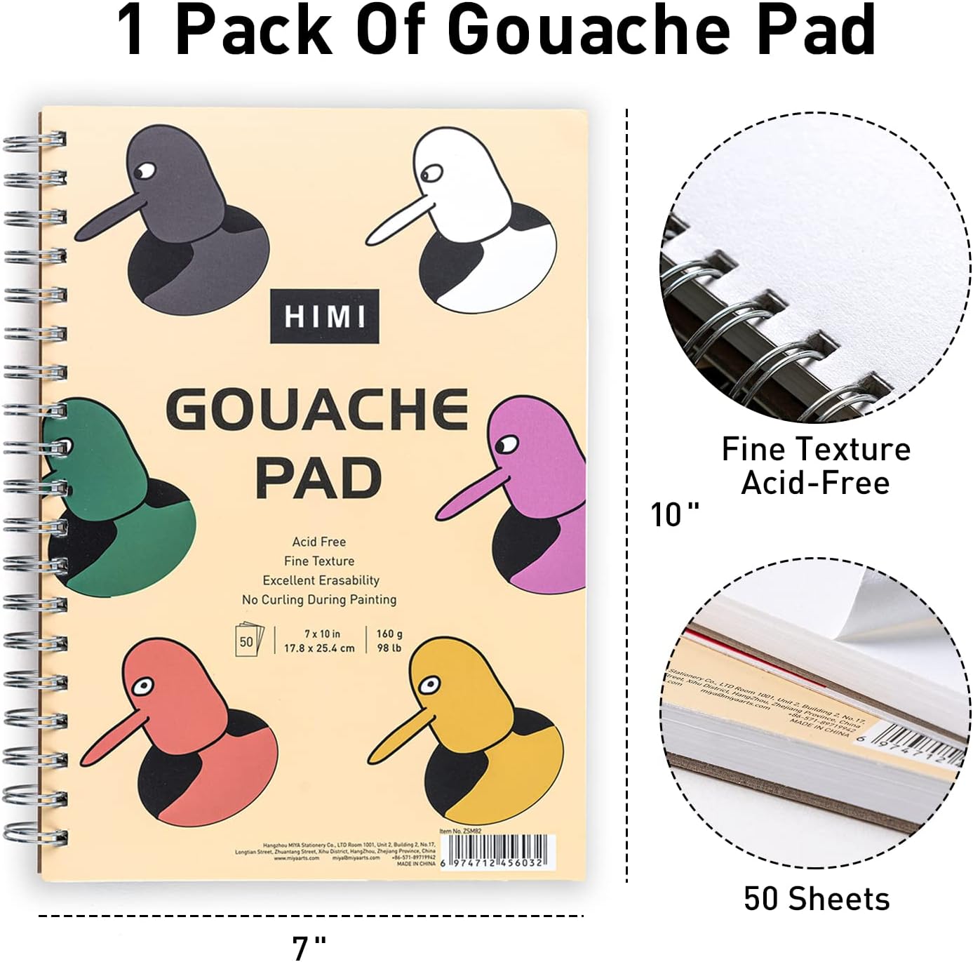 HIMI Paper Pad Gouache Cartoon Edition - 5