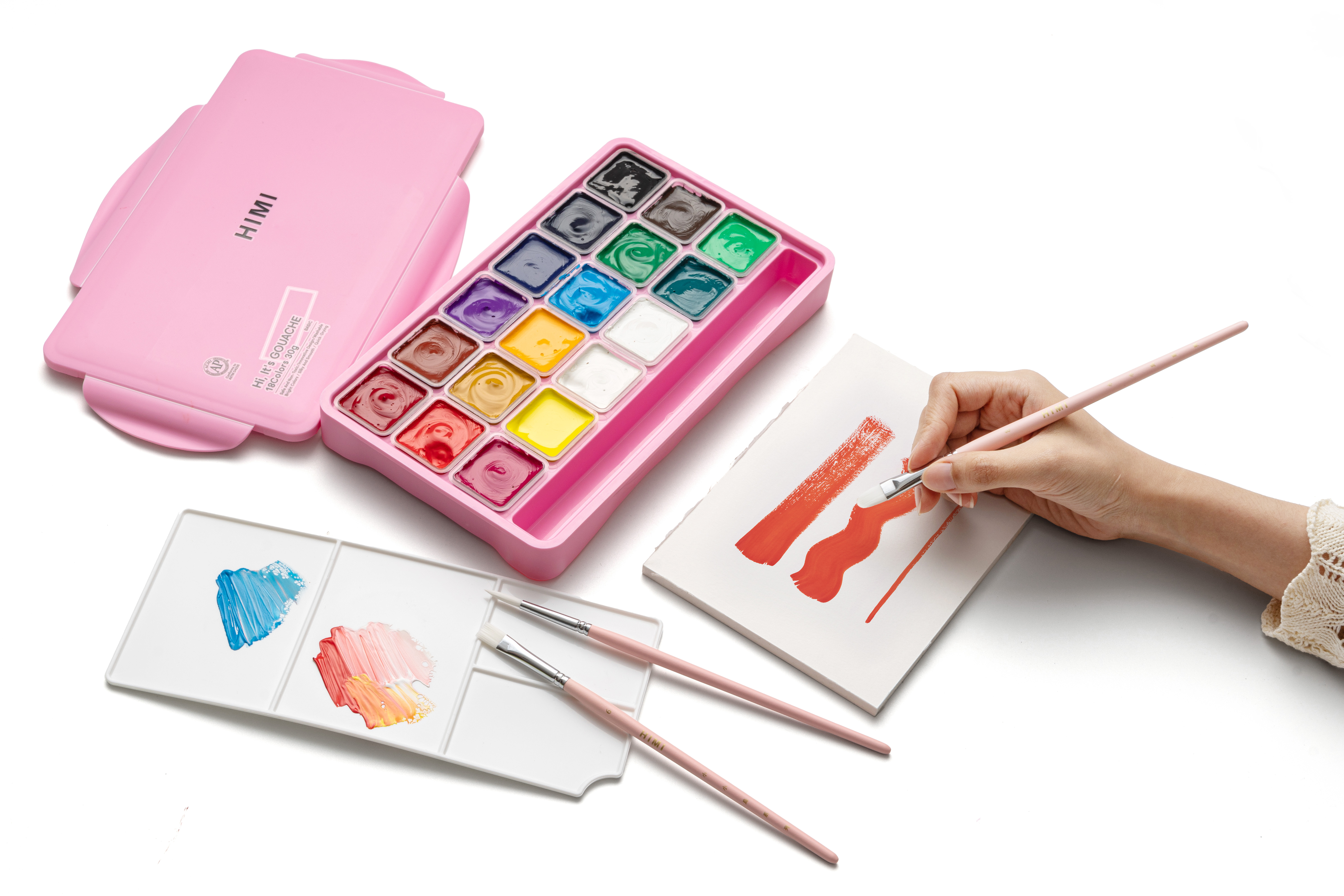 HIMI Brush Set of 5 Pink Edition - 4