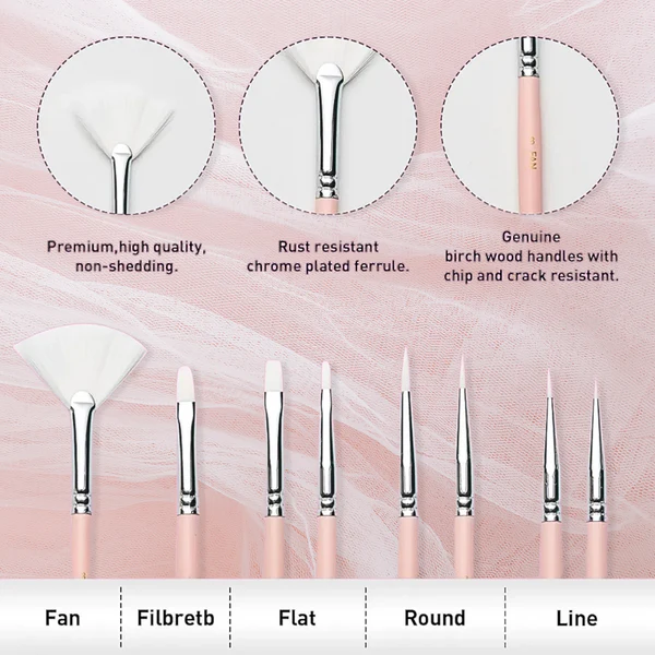 HIMI Brush Set of 8 - 3