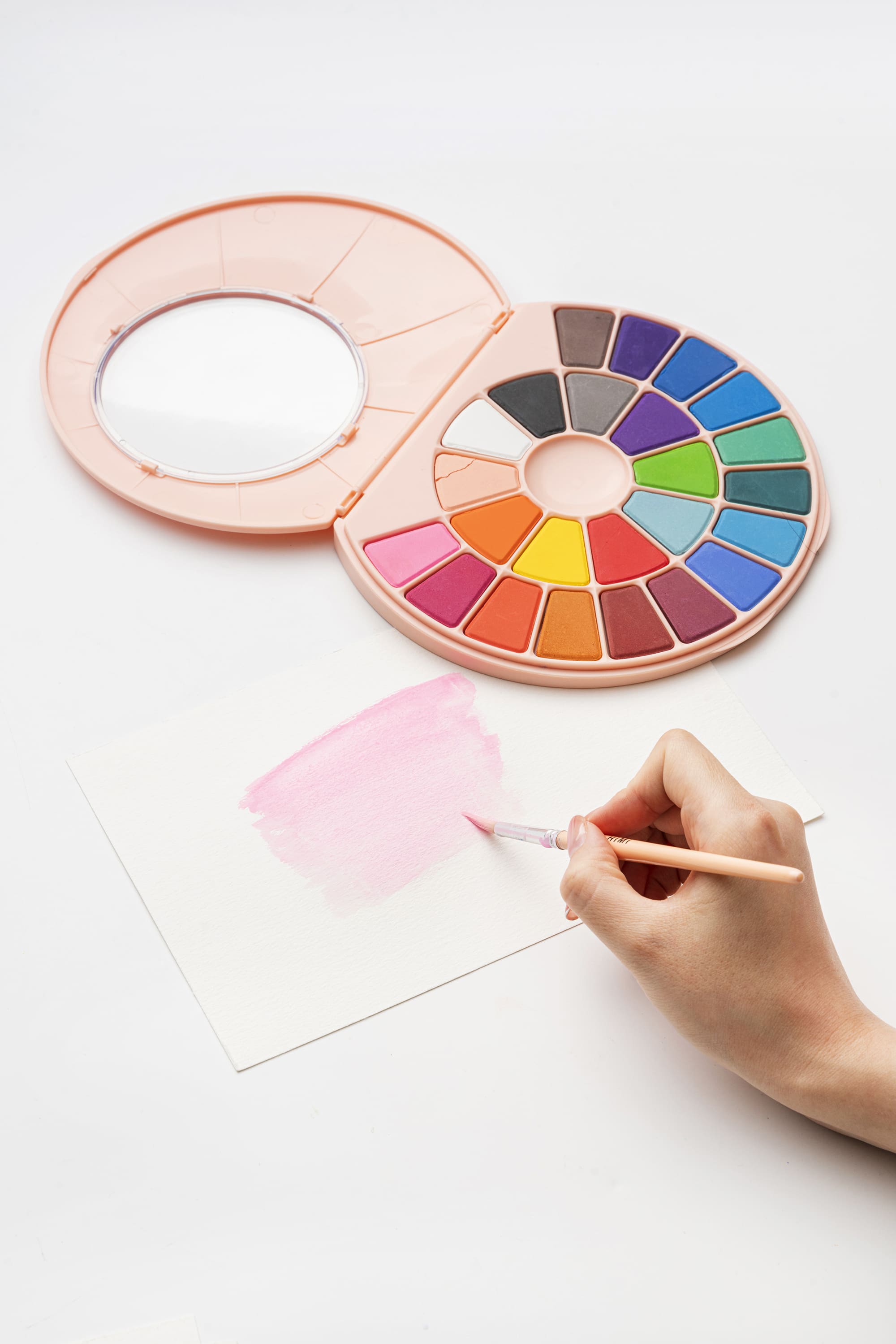 HIMI Solid Watercolour Set –24, Pans Pink Edition - 4