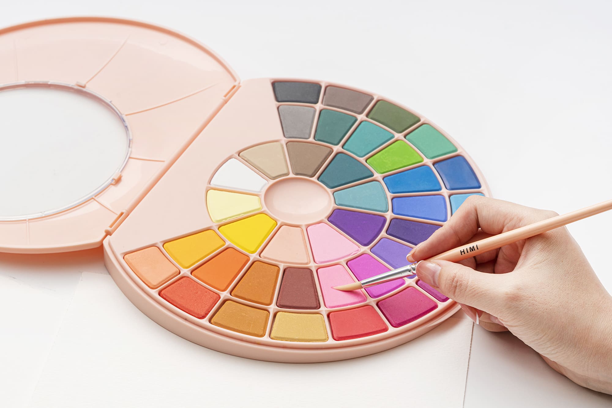 HIMI Solid Watercolour Set –38, Pans Pink Edition - 4