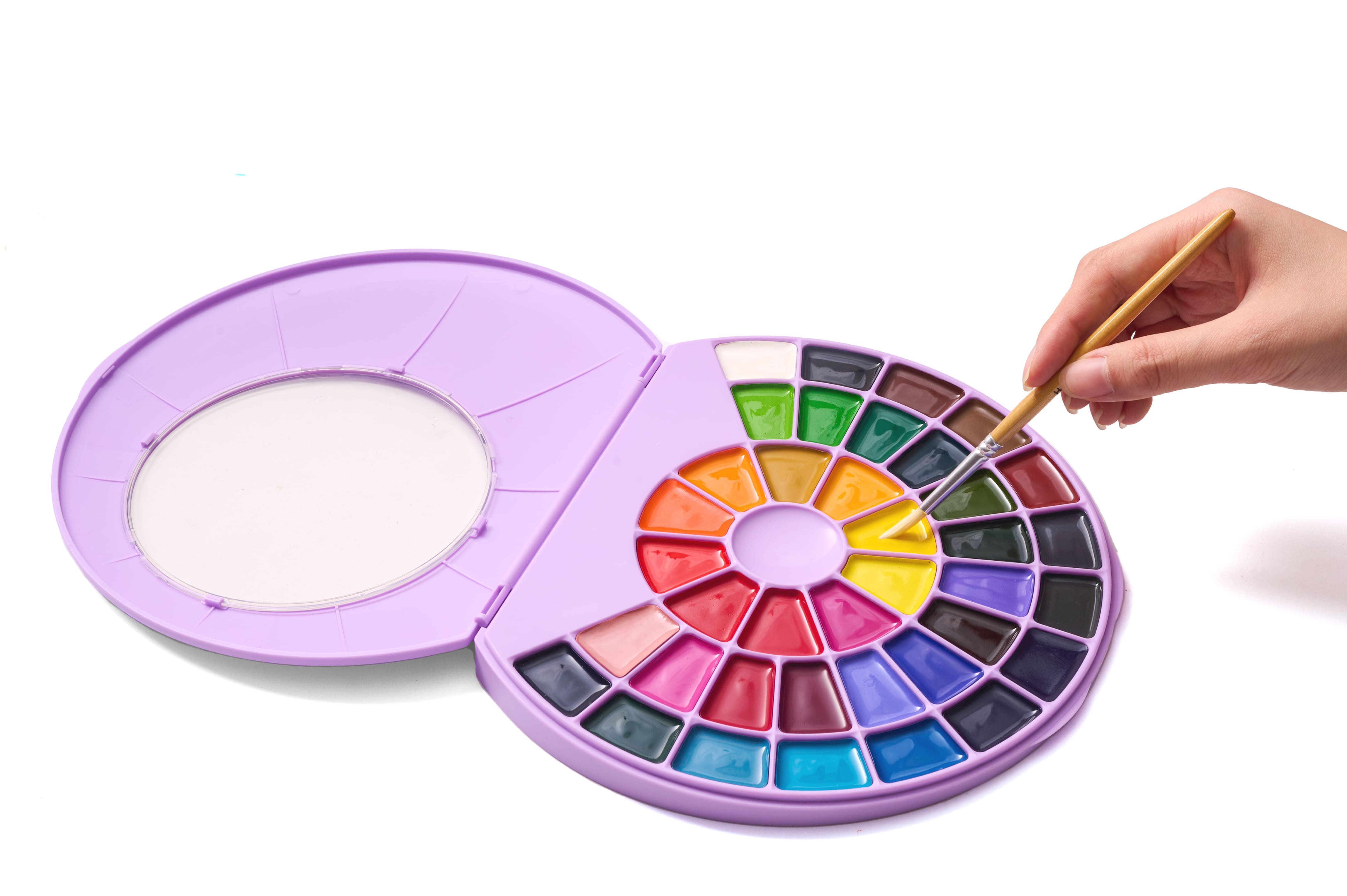 HIMI Semi-Moist Watercolour Set - 38, Pans Purple Edition - 5
