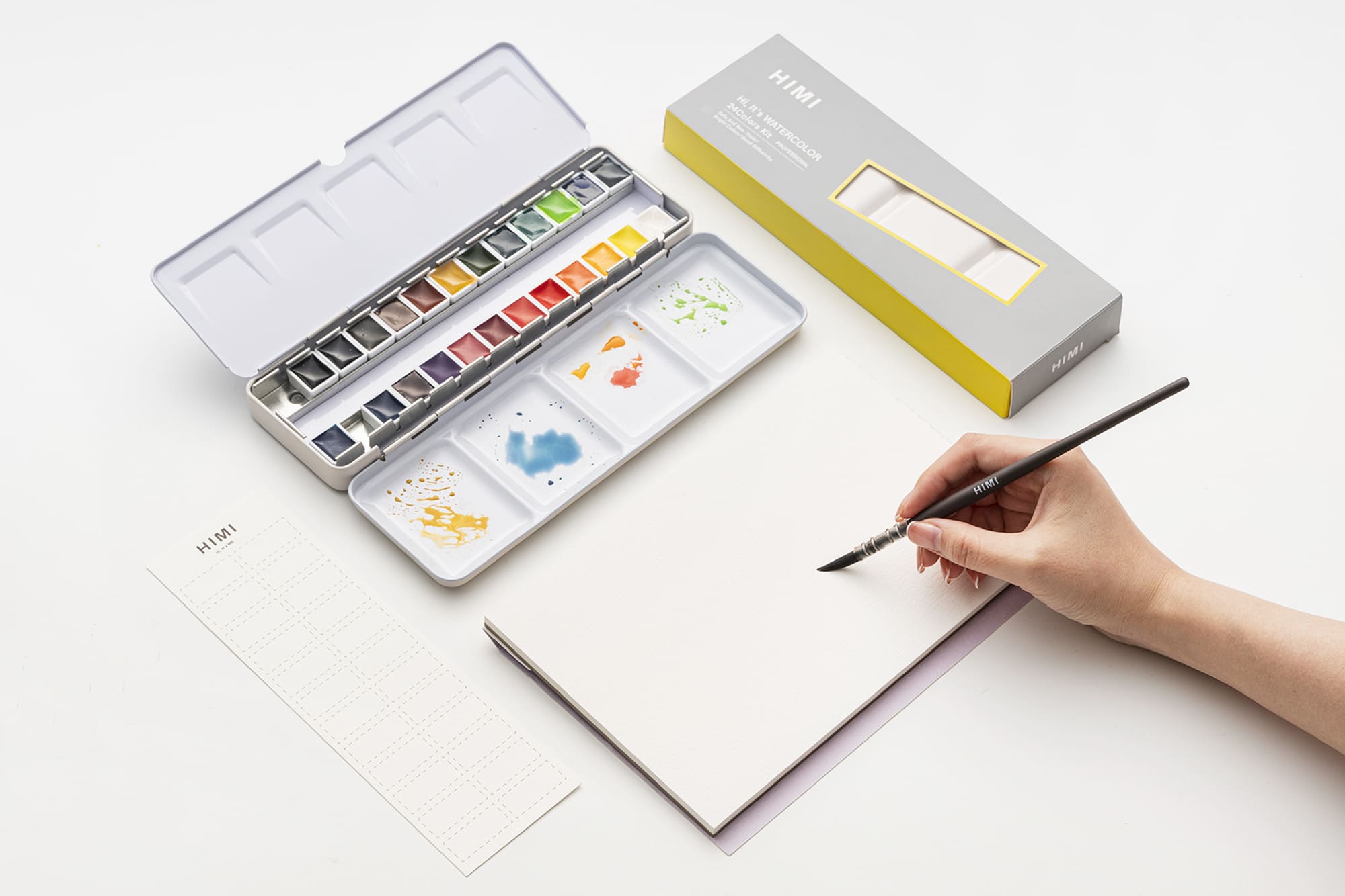 HIMI Watercolour Set - Set 24, Pans - 9