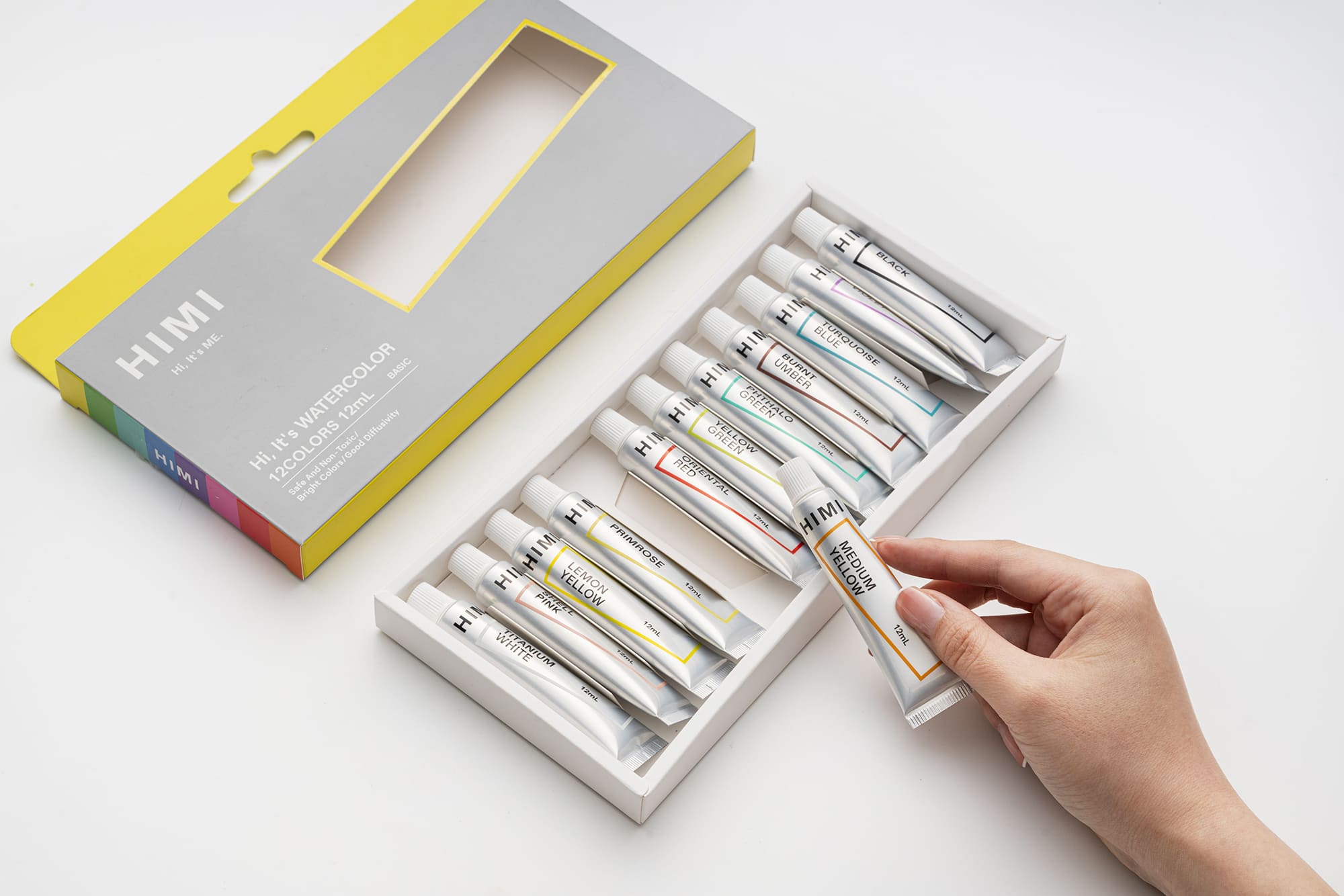 HIMI Watercolour Set - Set 12, 12 ml Tubes - 3