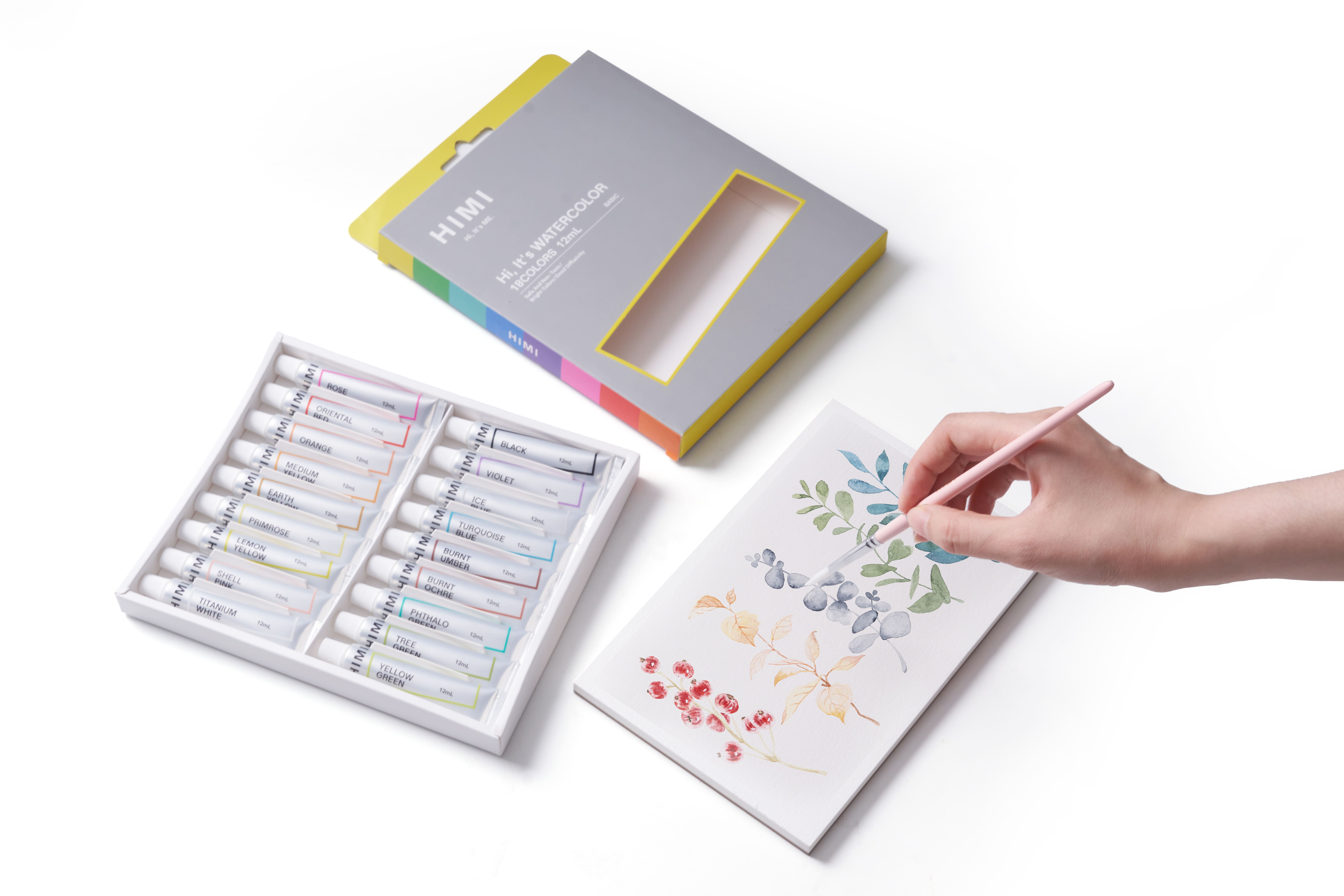 HIMI Watercolour Set - Set 18, 12 ml Tubes - 6
