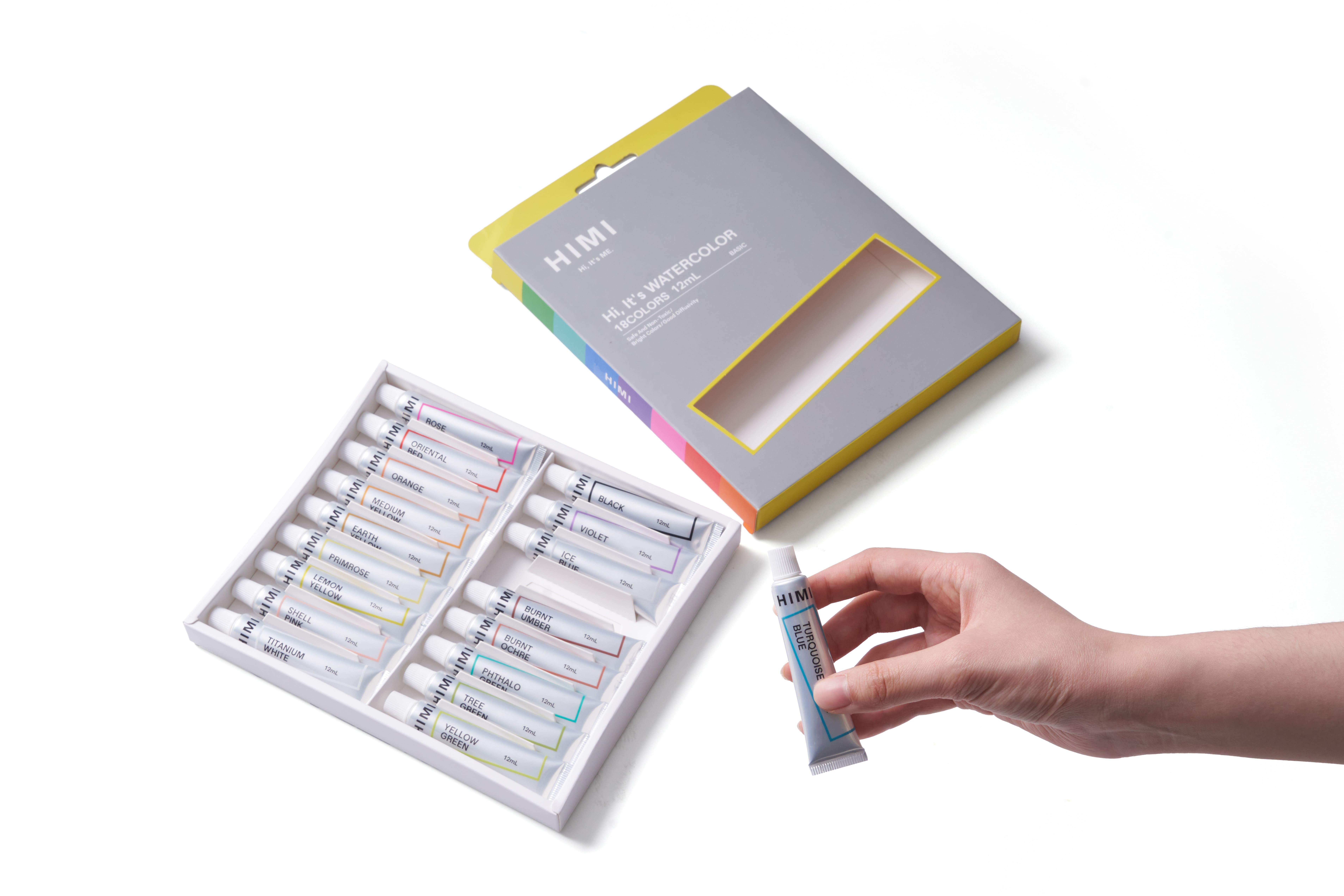 HIMI Watercolour Set - Set 18, 12 ml Tubes - 4