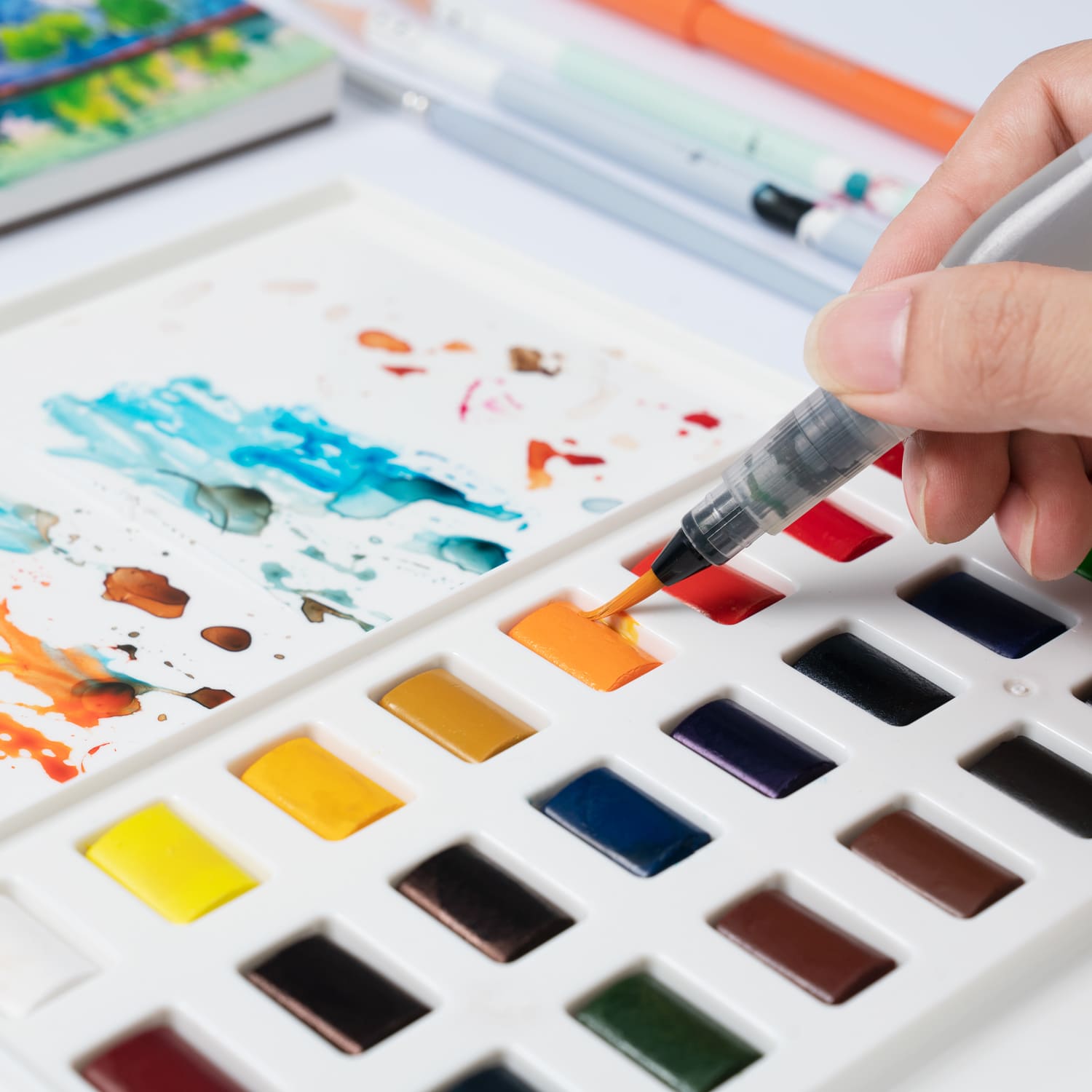 HIMI Watercolour Set - kit 24, Pans - 20