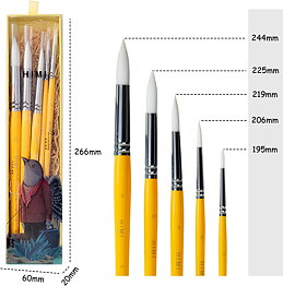 HIMI Brush Set of 5 Yellow Edition