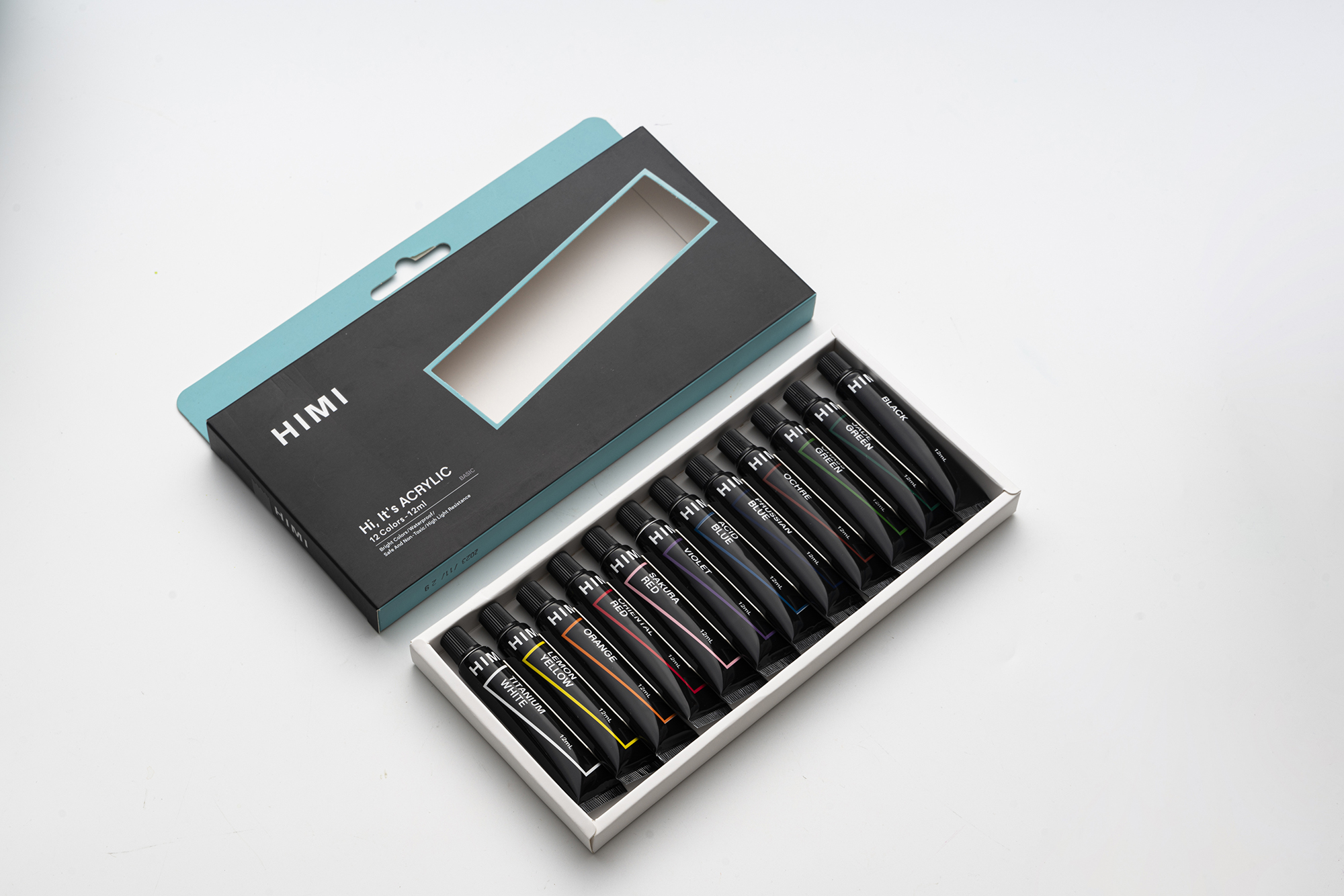 HIMI Acrylic Colour Set 12 x 12 ml - 3