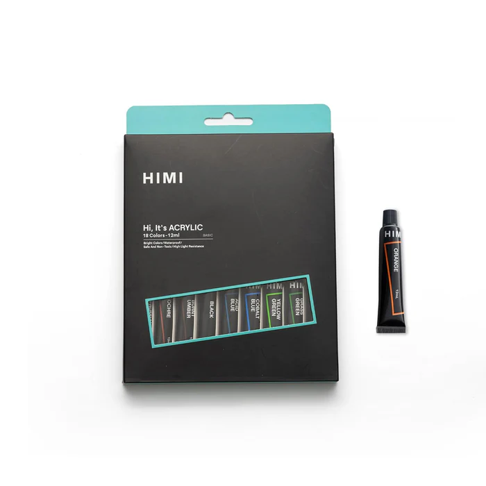 HIMI Acrylic Colour Set 18 x 12 ml