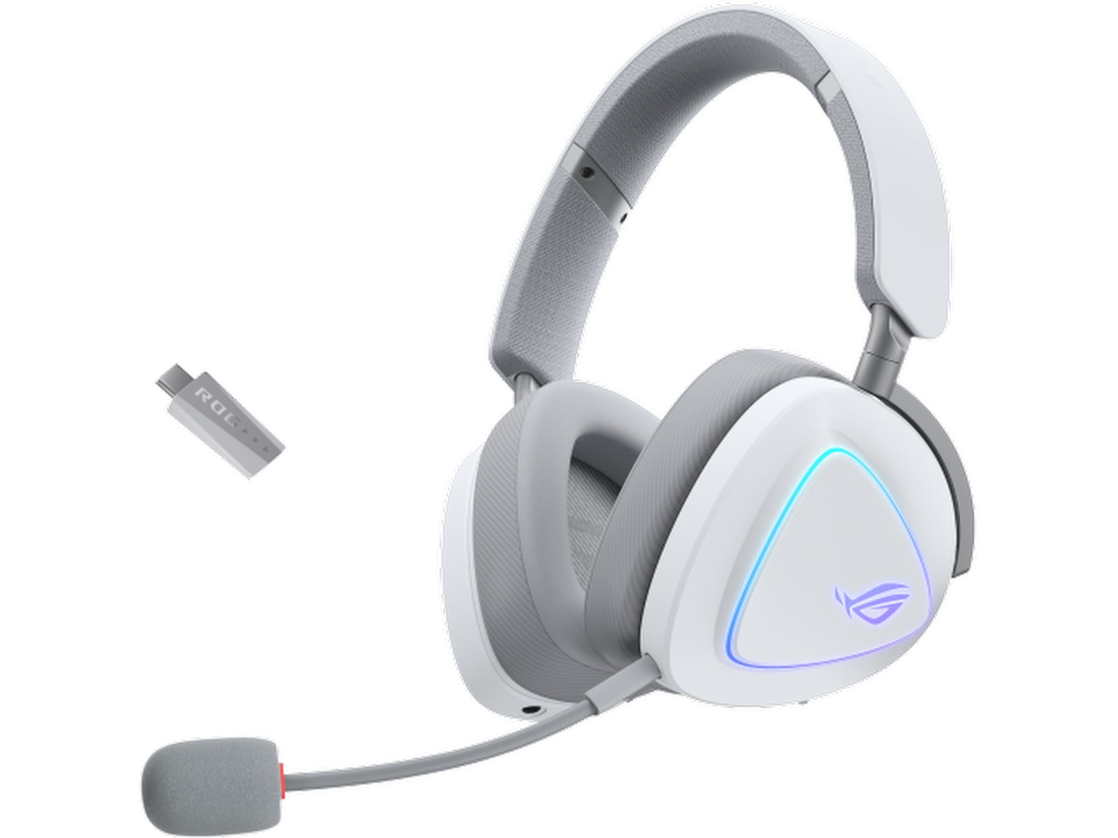 ASUS ROG Delta II trådlösa hörlurar vita