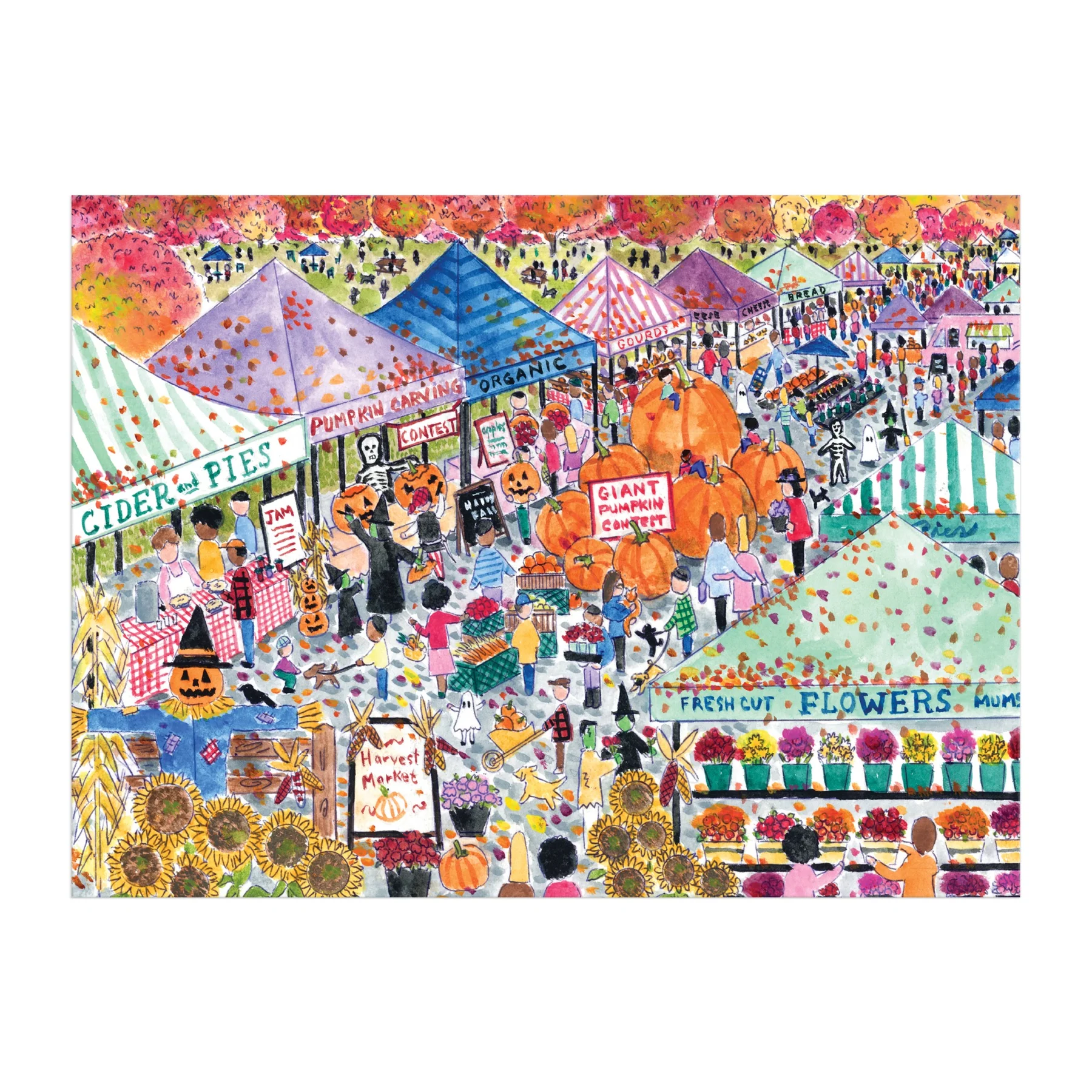 Michael Storrings Harvest Market 1000 Piece Puzzle - 5