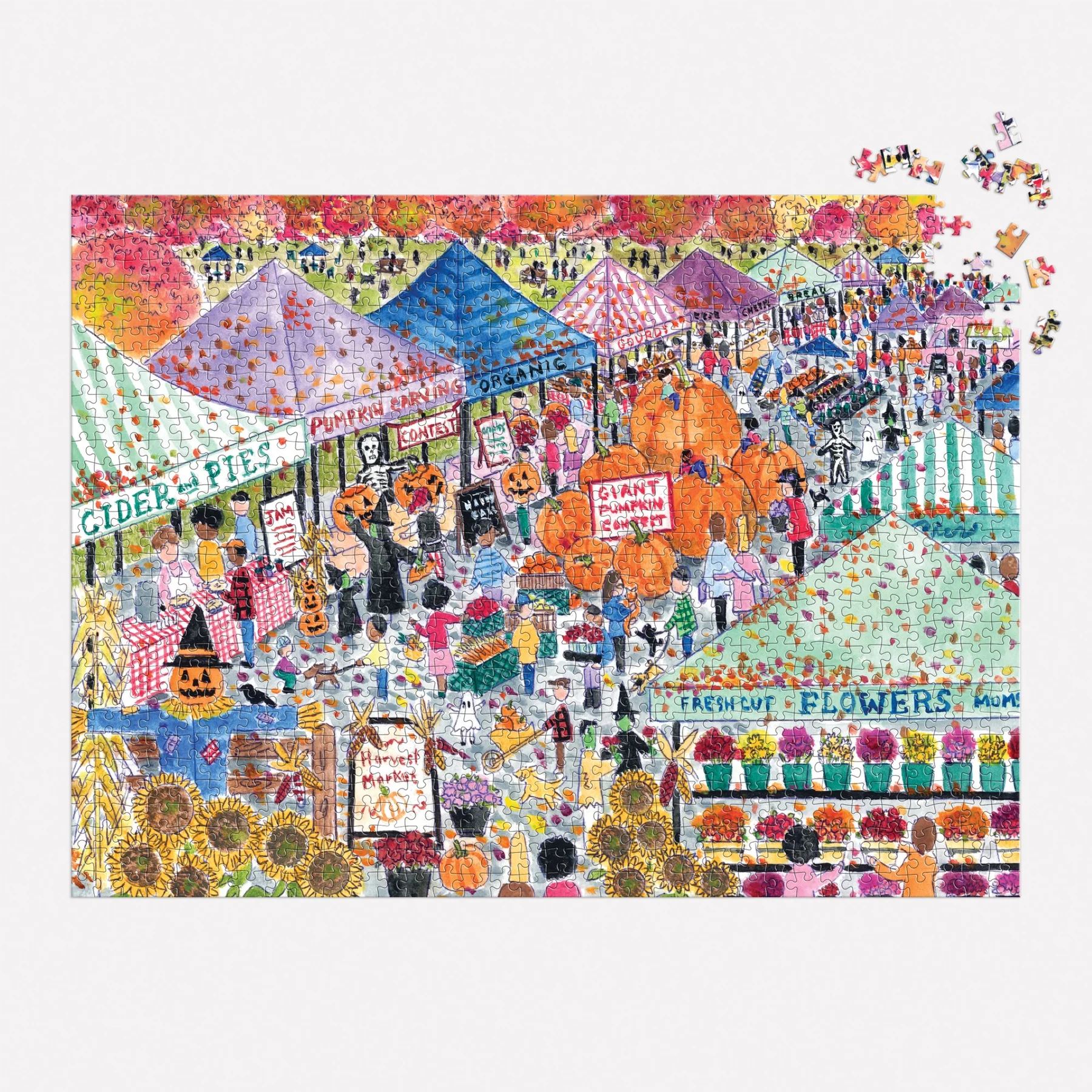 Michael Storrings Harvest Market 1000 Piece Puzzle - 4