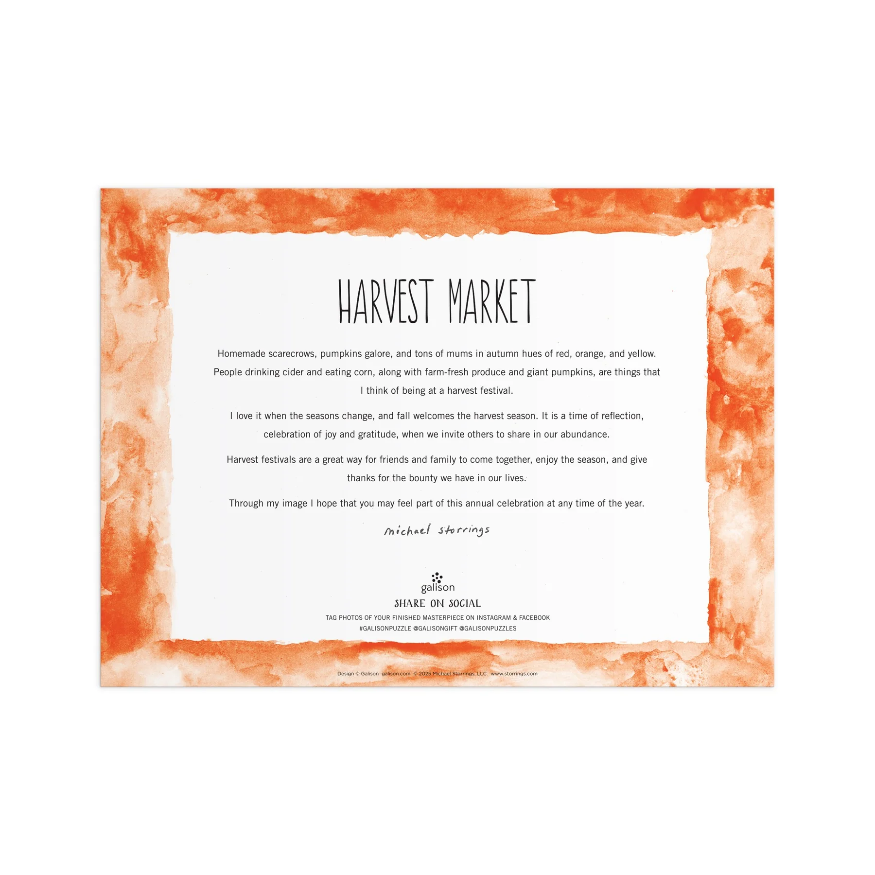 Michael Storrings Harvest Market 1000 Piece Puzzle - 6