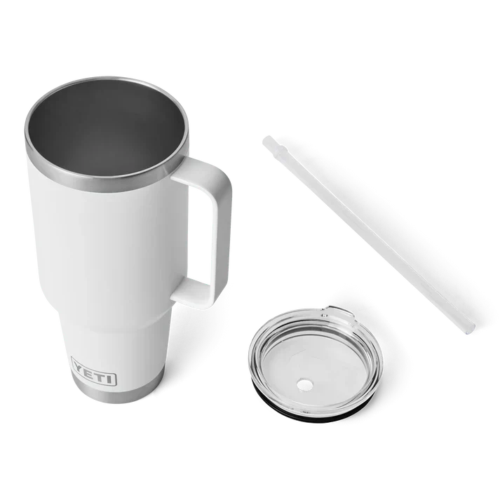 YETI - Rambler Straw Mug - Mugg med sugrör - Vit - 1,2l - 3