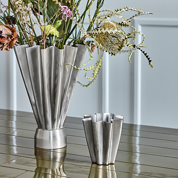 Vas Flood Silver, 13 cm 