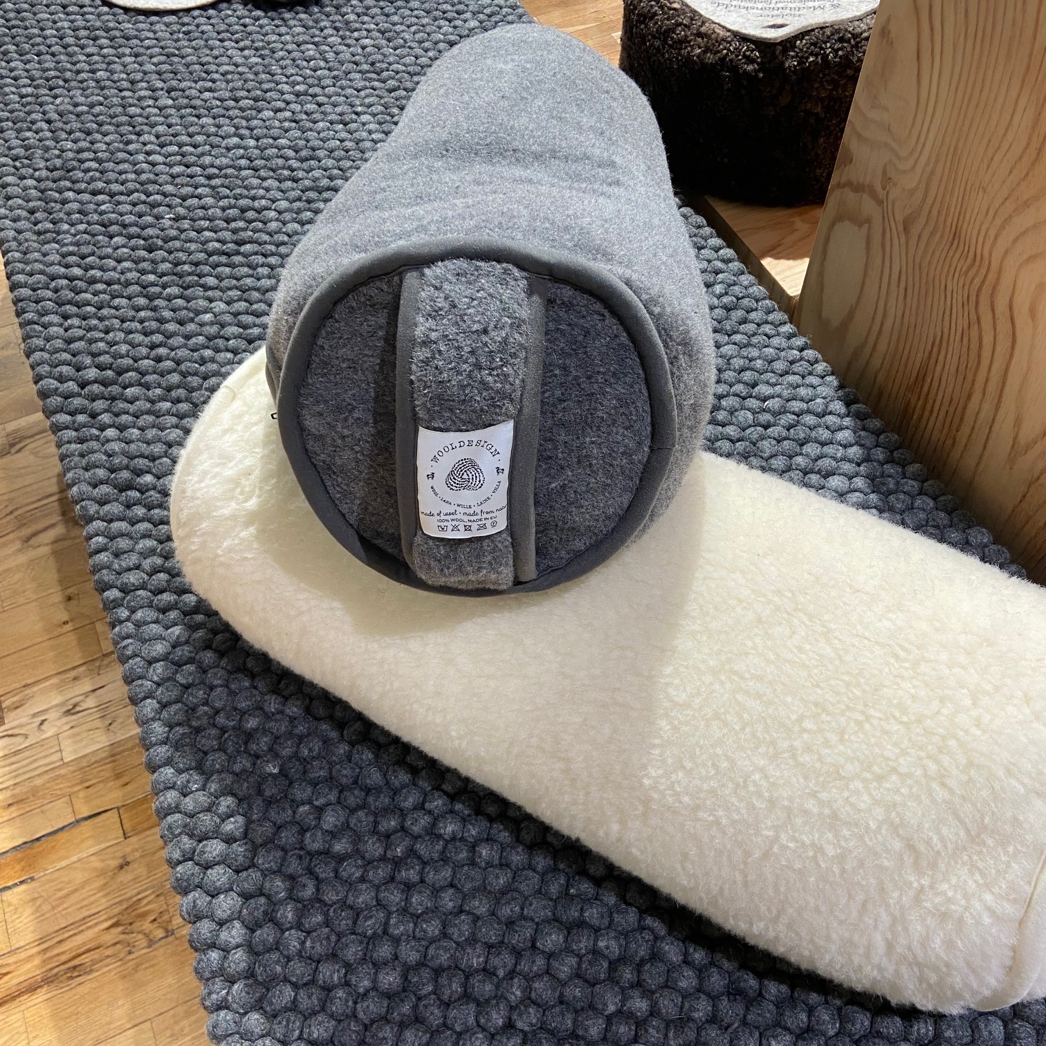 Bolster av naturvit ull från Wooldesign - 4