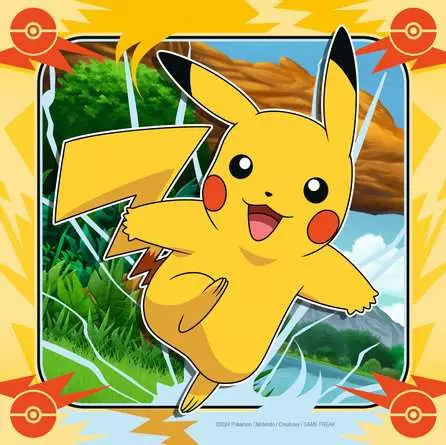 Pikachu, Chaizard and Eevee, 3 x49 Bitar Ravensburger - 3