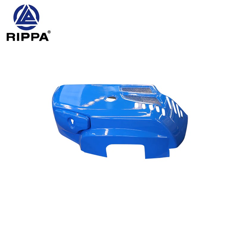 R15-4 Kubota Yooper right guard (powder coated - traffic blue RAL5017 - 4