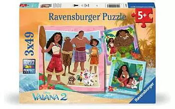 Disney Vaiana 2 Off to New Adventure, 3x49 Bitar Ravensburger