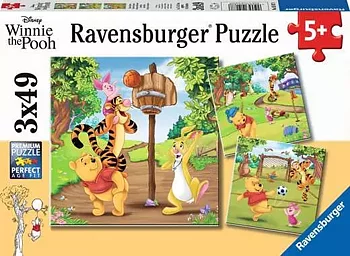 Disney Winnie the Pooh Sports Day, 3 x 49 Ravensburger