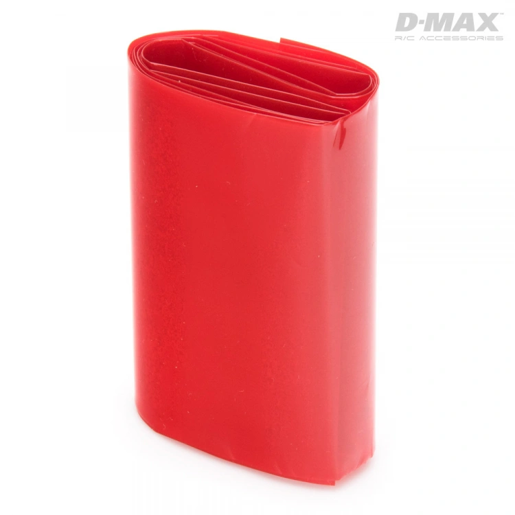 DynoMAX B9224 Krympslang Röd Transparent D54/B85mm x 1m - 2